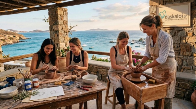 Ιδιαίτερα μαθήματα αγγειοπλαστικής και κεραμικής ή group - δάσκαλοι online διαδικτυακά ή κατ οίκον