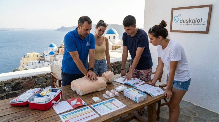 Ιδιαίτερα μαθήματα ασφαλείας & πρώτων βοηθειών ή group - δάσκαλοι online διαδικτυακά ή κατ οίκον