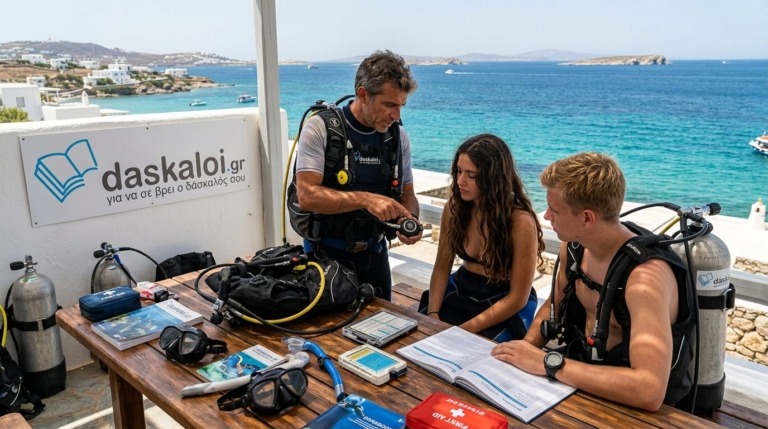 Ιδιαίτερα μαθήματα καταδύσεων ή group - δάσκαλοι online διαδικτυακά ή κατ οίκον