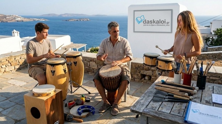 Ιδιαίτερα μαθήματα κρουστών ή group - δάσκαλοι online διαδικτυακά ή κατ οίκον