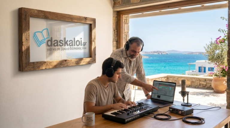 Ιδιαίτερα μαθήματα μουσικής τεχνολογίας ή group - δάσκαλοι online διαδικτυακά ή κατ οίκον