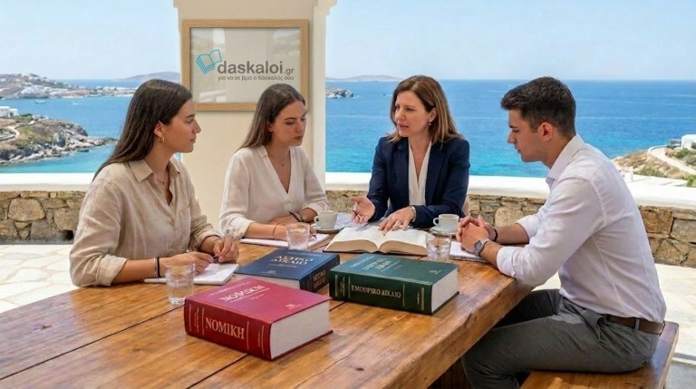 Ιδιαίτερα μαθήματα νομικής ή group - δάσκαλοι online διαδικτυακά ή κατ οίκον