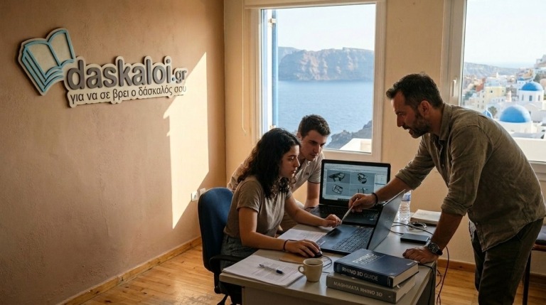 Ιδιαίτερα μαθήματα Rhino ή group - δάσκαλοι online διαδικτυακά ή κατ οίκον