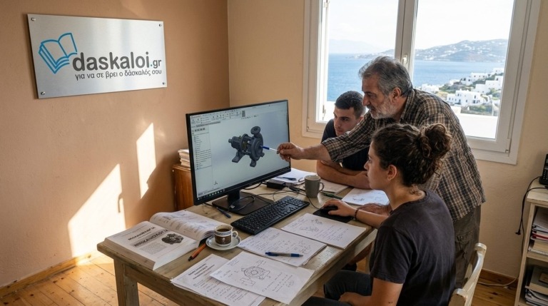 Ιδιαίτερα μαθήματα SolidWorks ή group - δάσκαλοι online διαδικτυακά ή κατ οίκον