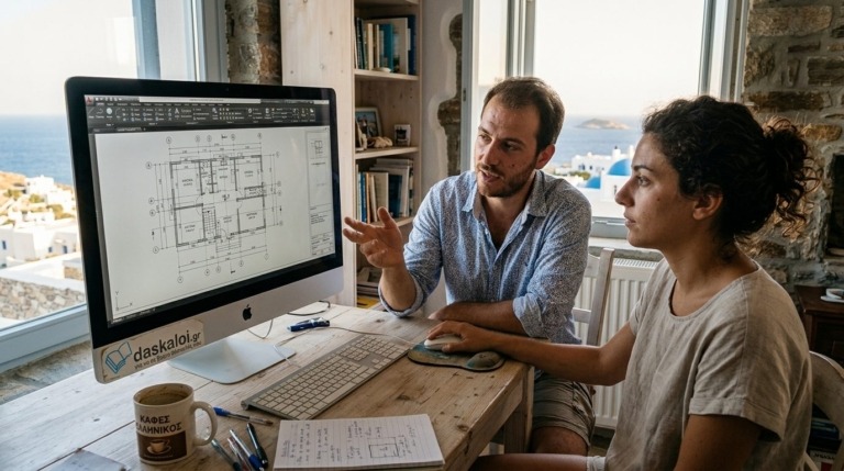 Ιδιαίτερα μαθήματα AutoCAD ή group - δάσκαλοι online διαδικτυακά ή κατ οίκον
