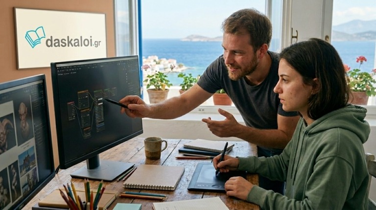 Ιδιαίτερα μαθήματα Blender ή group - δάσκαλοι online διαδικτυακά ή κατ οίκον