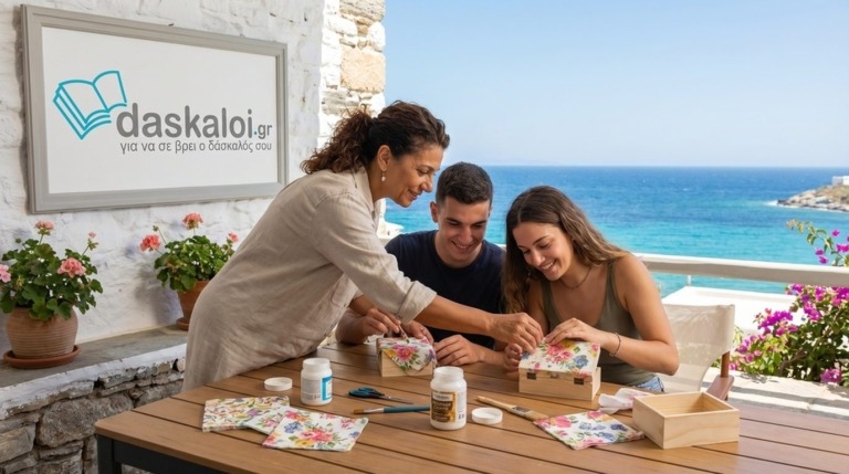 Ιδιαίτερα μαθήματα decoupage ή group - δάσκαλοι online διαδικτυακά ή κατ οίκον