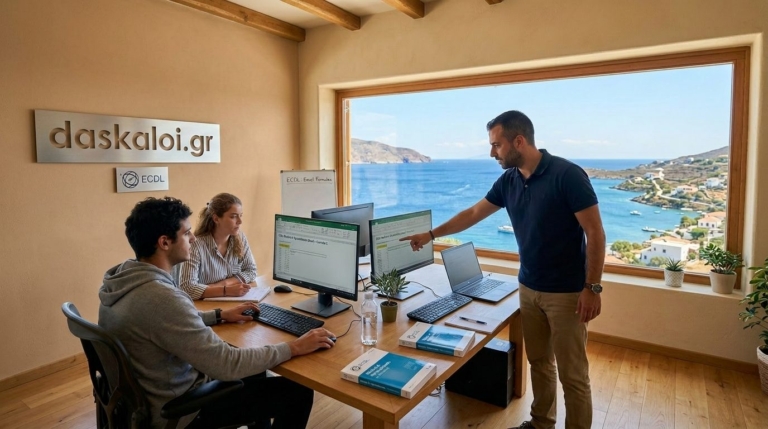 Ιδιαίτερα μαθήματα ECDL ή group - δάσκαλοι online διαδικτυακά ή κατ οίκον