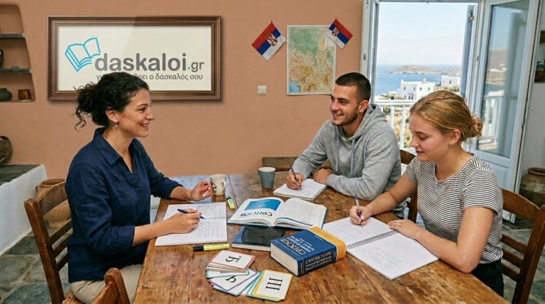 Ιδιαίτερα σερβικα ταχύρυθμα μαθήματα σερβικων online και δια ζώσης - daskaloi.gr